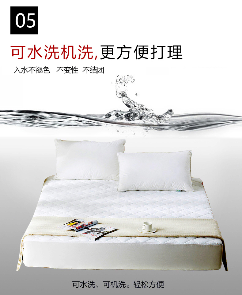 Trong trường hợp khách dày tùy chỉnh sáu đứng về phía bao gồm tất cả một mảnh bedspread bông Fitted Simmons nệm trải giường bảo vệ - Trang bị tấm ga trải giường gội đầu