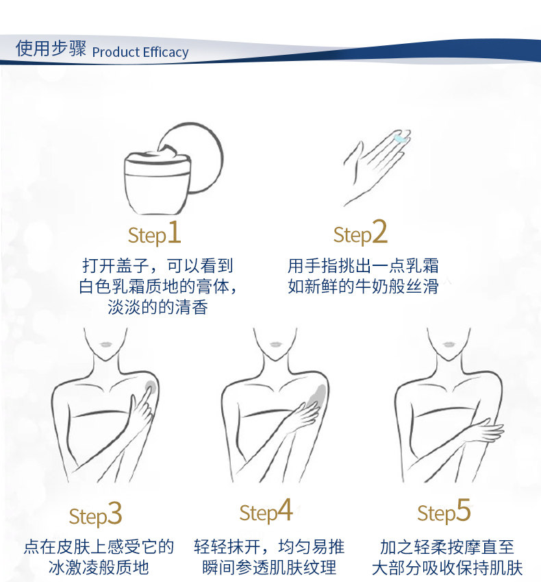 德国原产 Dove 多芬 美白润泽身体乳 300ml*3大碗 图8