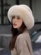 Mink Hat for Women, Autumn and Winter, Whole Mink Fur Small Top Hat, Mink Fur, Fox Fur, Real Fur Small Round Hat, Fisherman Hat, Korean Style