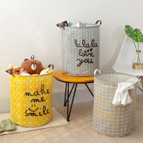 Nordic household fabric dirty clothes basket bucket foldable large laundry basket frame storage basket for clothes basket