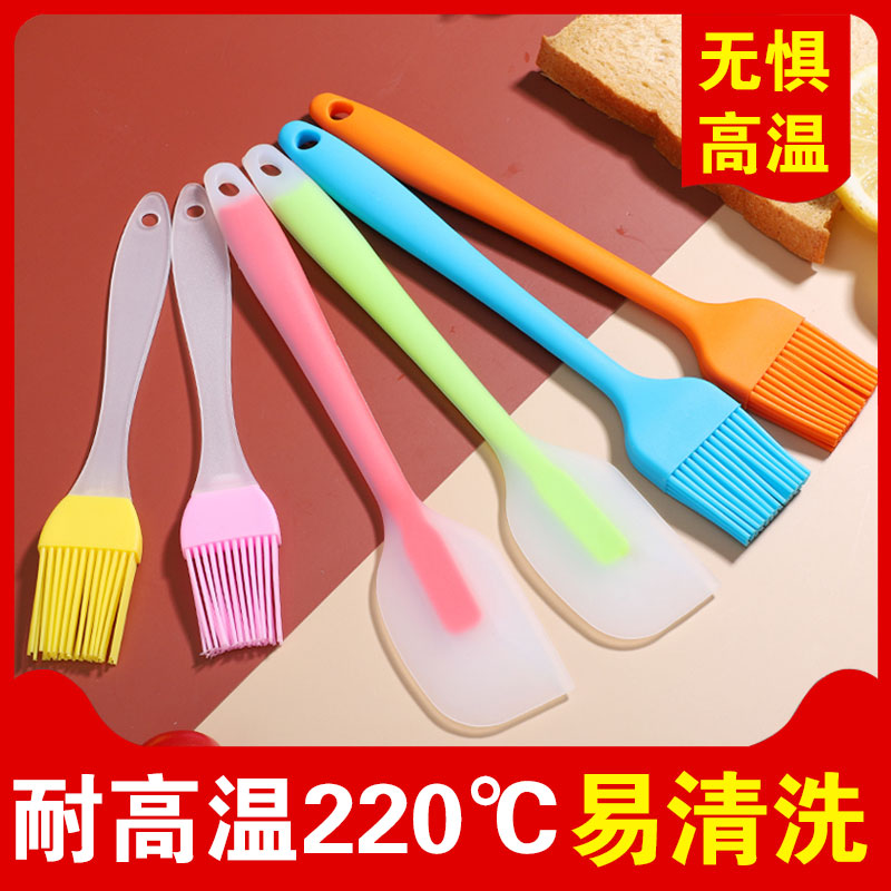 Oil Brush Kitchen Branded Oil Brushed Home High Temperature Resistant Silica Gel Barbecue Baking Food Edible Small Brush Scraper Squeegee