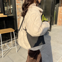 singsong beige ins tide loose hair collar ringge cotton-padded women Korean short cotton-padded clothes students autumn and winter