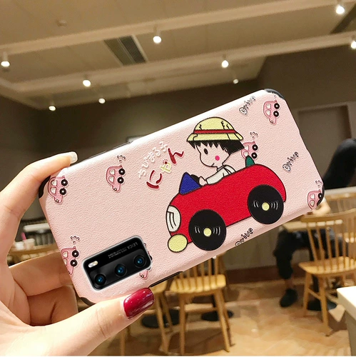 Huawei, чехол для телефона, накладки на углы, мультяшный силиконовый нескользящий защитный чехол для влюбленных, P40, защита при падении, P40, популярно в интернете, японские и корейские, P40, 5G