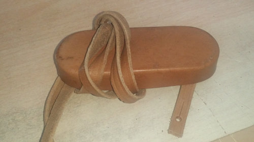 62 Telescope Bull Leather Eyepatch 95 Telescope Eyepiece Cover Neck Strap Telescope Versatile item with neck strap