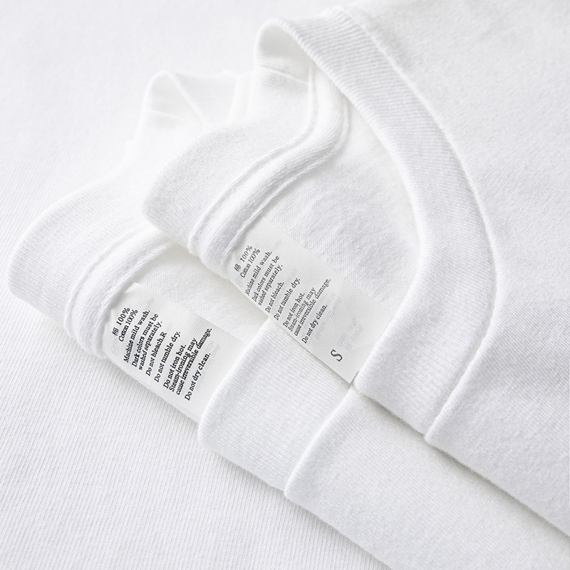 The price-performance ratio is no one's pure white 250g-heavy pound pure cotton summer loose 100 hitch bottom