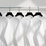 Белый базовый хлопковый модный лонгслив подходит для мужчин и женщин, оверсайз