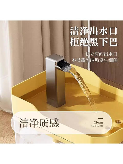 Cat Water Dispenser with Constant Temperature Heating, Plug-In, Wireless Induction, Automatic Circulation, Non-Wet Mouth, Smart Water Dispenser for Pets