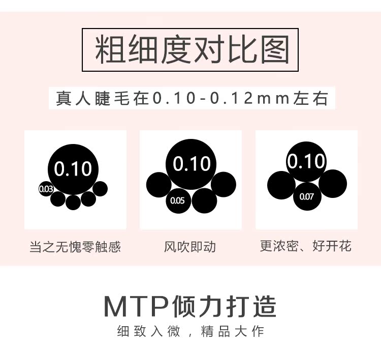 MTP Camellia tự ghép lông mi Lông mi một giây ra hoa duy nhất từ ​​dày tự nhiên trồng lông mi giả - Lông mi giả mi giả 3d