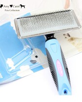 Amy Carol beauty polka dot comb handle brush protection head scratch pet dog anti-knotting comb