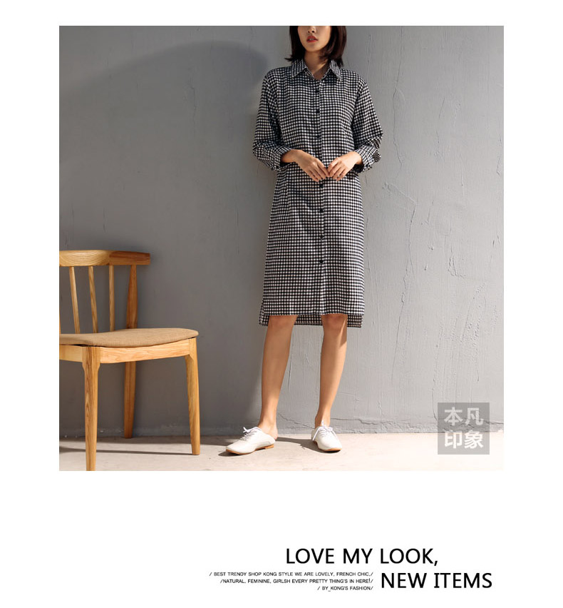 Áo sơ mi kẻ sọc Han Fan Áo dài nữ 2018 Xuân-Thu Mới Phụ nữ Loose Long Retro Chic Top - Áo sơ mi dài tay áo sơ mi kiểu nữ đẹp