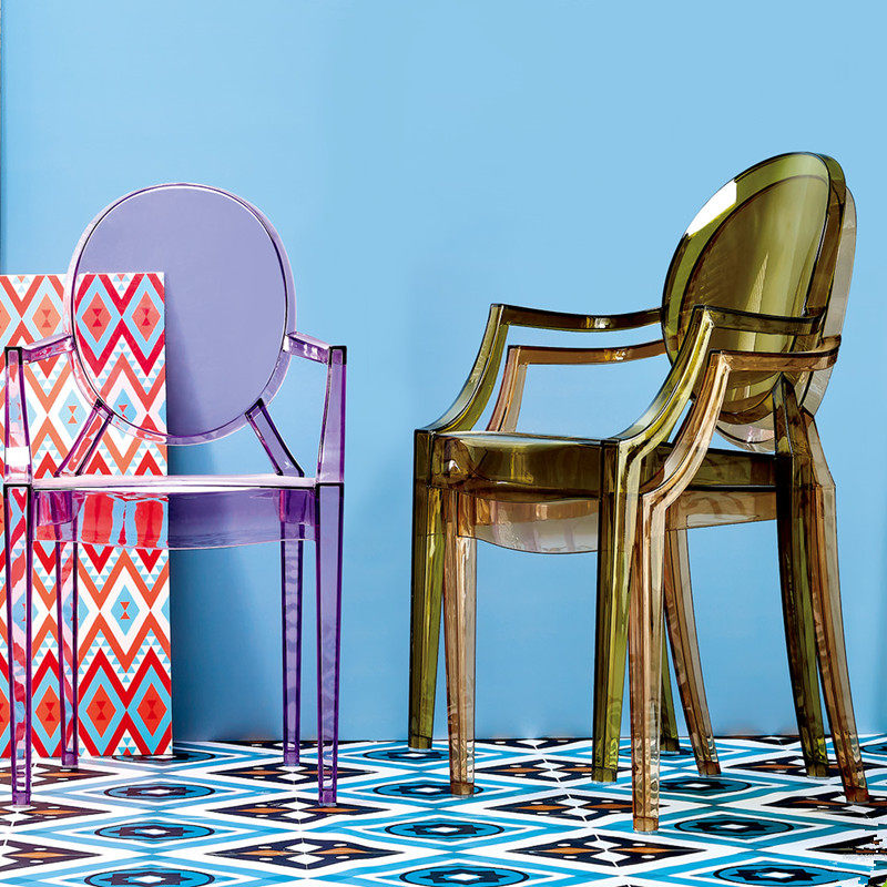 Northern Europe light luxury devil chair acrylic ghost chair outdoor recreational chair transparent wedding chair crystal chair