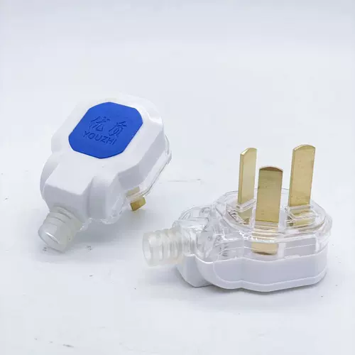 [Ultimate Power] Home Three -Pole Plugs 16a прозрачные три заглушки и трепетание и взрыв.