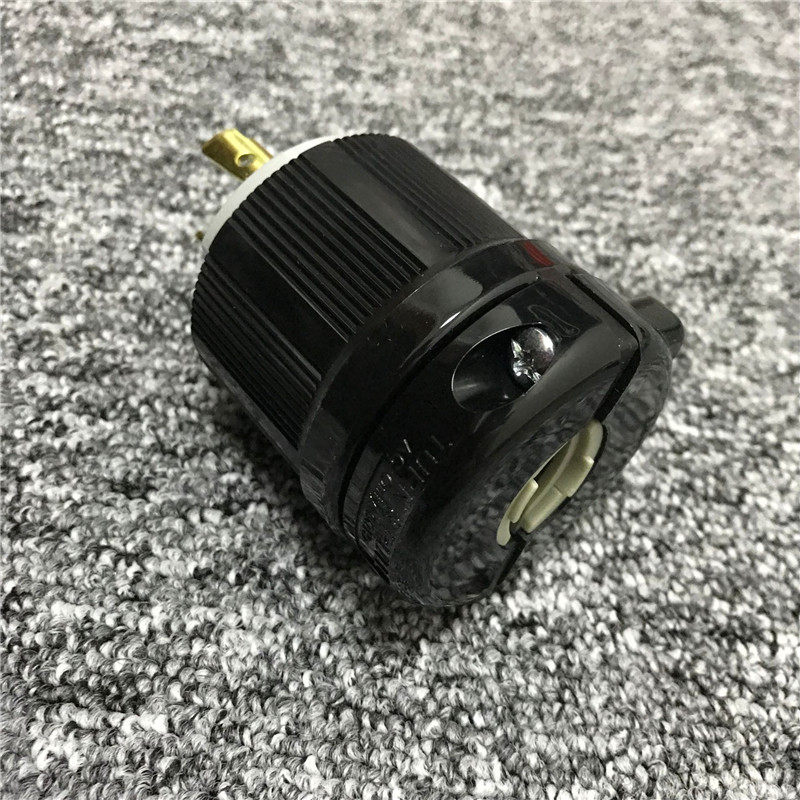 Штепсельная вилка nema防脱落插头  l5-20p 20a 125v 美式工业发电机插头 wj-8320