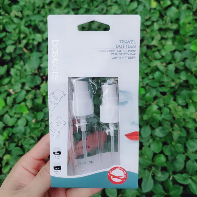 basiccare Bessie Kyle portable spray bottle travel bottle can sub-bottle small spray bottle pressure pump bottle Qianqiu cap bottle