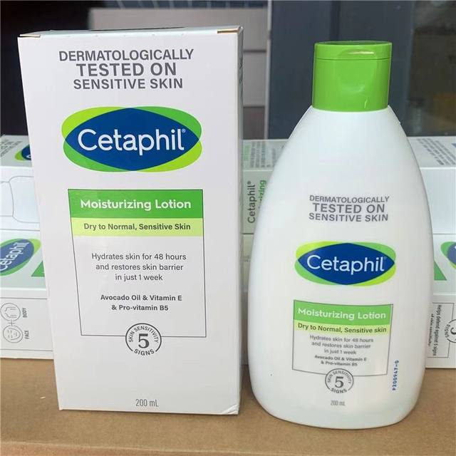 French Cetaphil moisturizing lotion 200ml ສໍາລັບເດັກອ່ອນແລະເດັກນ້ອຍ, ອ່ອນໂຍນແລະບໍ່ລະຄາຍເຄືອງ, ບັນເທົາອາການຄັນທີ່ລະອຽດອ່ອນ