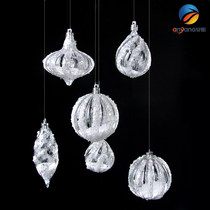 Christmas decorations Acrylic transparent ball Sequin ball Christmas ball Window decoration Wedding wedding room hanging decoration