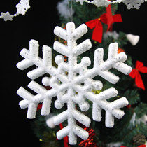 Anyang 20-40cm foam snowflake frozen effect Christmas tree pendant Wedding window decoration