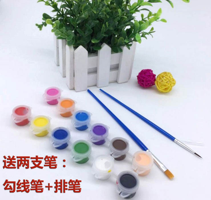 Acrylic pigment Set Children's soft clay color painting DIY students Fine art graffiti pigment