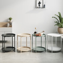 Nordic wind small tea few modern mini-room living room square mini-small round table sofa side