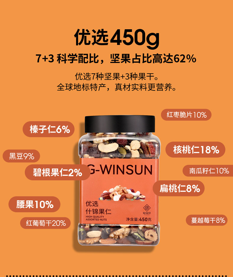 三只松鼠代工厂 知味轩 什锦果仁 450g 图5