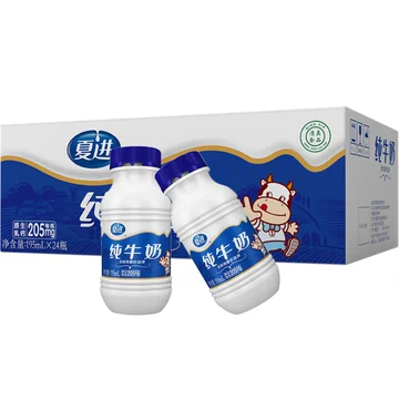 夏进纯牛奶礼盒装195ml×24瓶