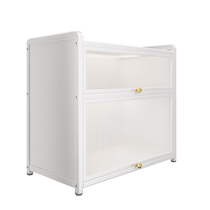 Shuaishi baby bottle storage box desktop food storage box cabinet with cover dustproof baby tableware drain rack