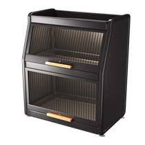 Shuaishi kitchen condiment storage rack countertop multi-functional dust-proof oil salt sauce vinegar seasoning condiment storage rack