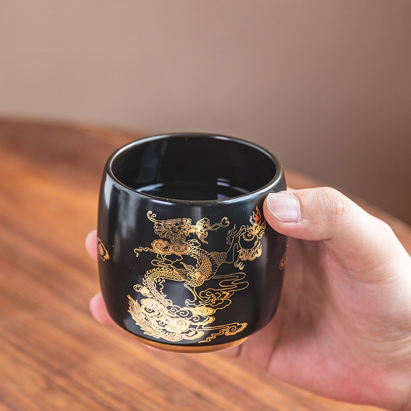 Jade cup BaiLingLong couples creative ceramic cup gift wedding festival days in extremely good fortune small cup