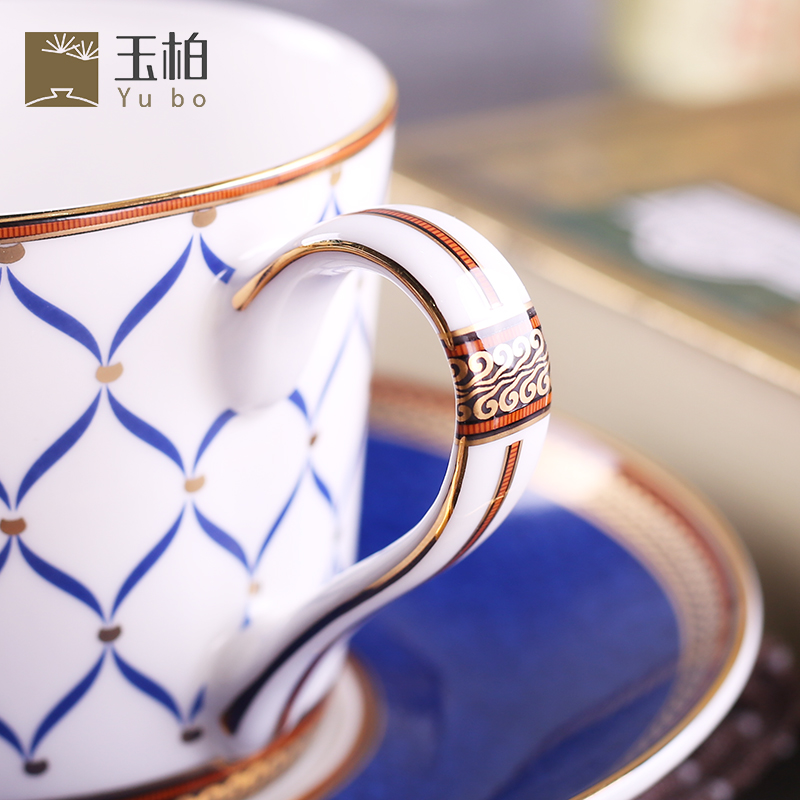 Jade cypress ipads porcelain coffee cup suit elegant contracted coffee equipment ou afternoon tea cup match cup mat dish in up phnom penh