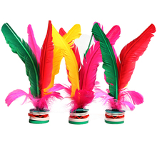 5.9元包邮  冲驰 鹅毛大花毽子3个装