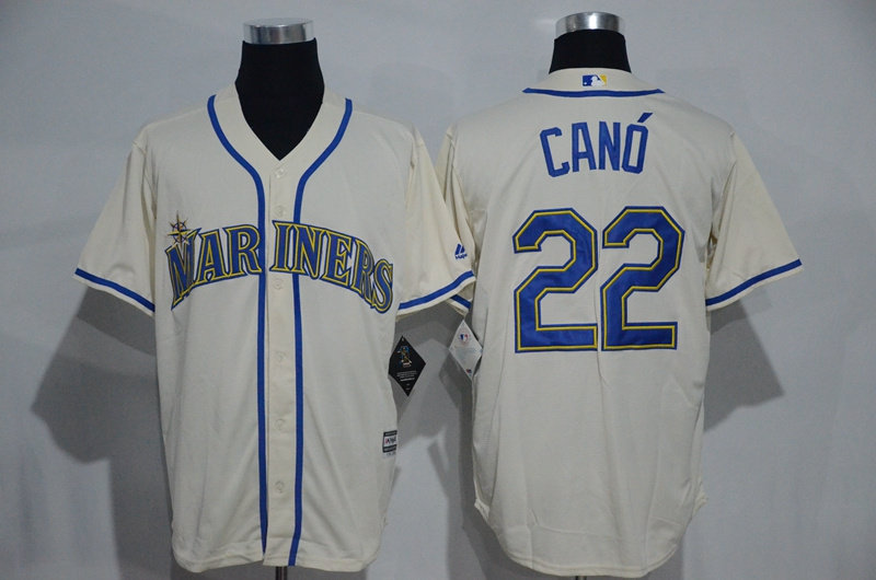 Mariners jersey Mariners baseball uniform No. 22 CANO offwhite