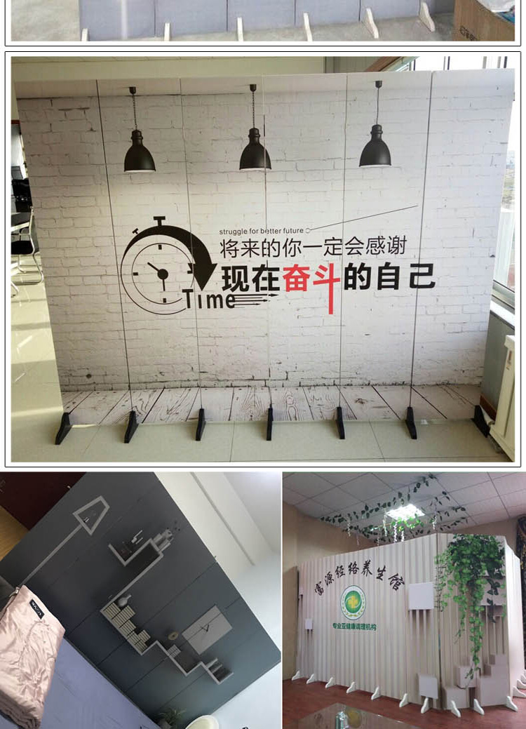 Màn hình phân vùng Châu Âu đơn giản hiện đại phòng khách trường học văn phòng khách sạn căn hộ nhỏ đơn giản di động gấp màn hình gấp - Màn hình / Cửa sổ vách ngăn lam gỗ