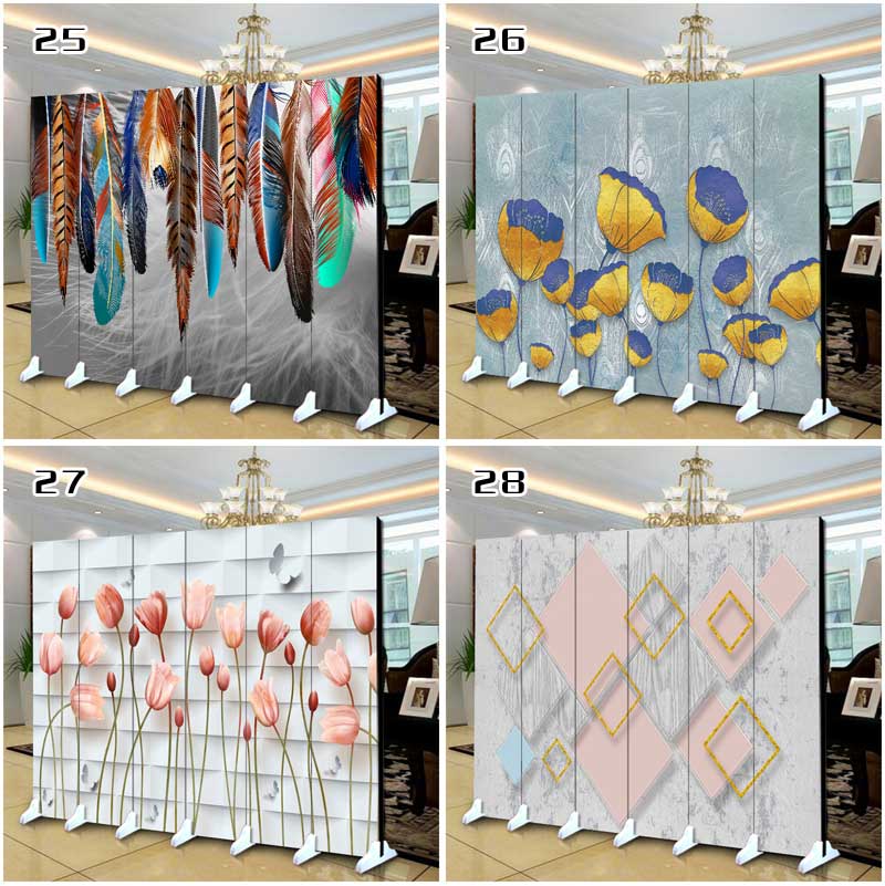 Màn hình gấp châu Âu thời trang văn phòng khách sạn căn hộ nhỏ phòng ngủ di động phòng khách hiện đại tối giản màn hình gấp - Màn hình / Cửa sổ bình phong vải