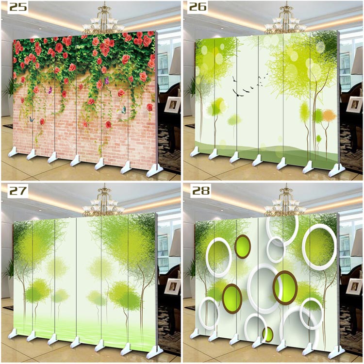 3D hoa hồng ba chiều và hoa màn hình phân vùng thời trang phòng khách hiên Thẩm mỹ viện Y neo tường nền - Màn hình / Cửa sổ mẫu vách gỗ cầu thang
