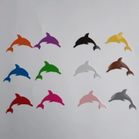 Двенадцать темно -фиолетовых дельфинов