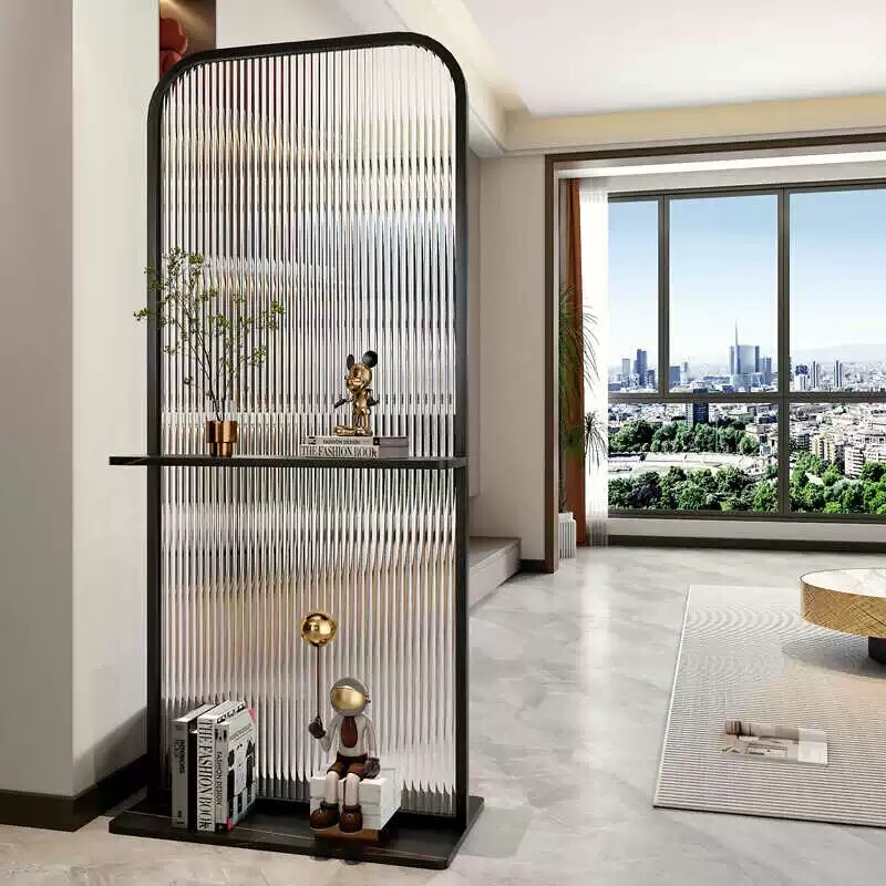 Screen Partition for Living Room, Movable Changhong Glass, Simple Modern 2025 New Model, Entryway Facing the Main Door, Bathroom