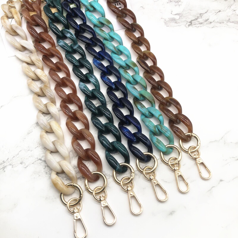 High-End Acrylic Bag Strap, Detachable Crossbody Bag Chain, Thick Chain, Single Shoulder Strap, Polaroid Lanyard, Speaker Strap