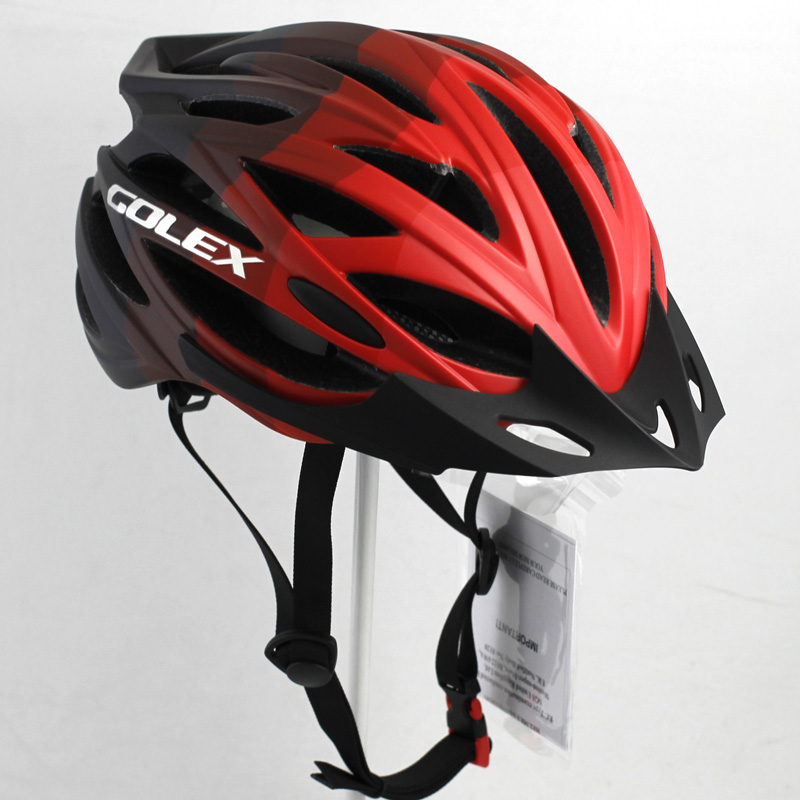 Foreign trade factory GOLEX-V35 adult all-in-one bicycle mountain bike riding helmet with insect net and brim