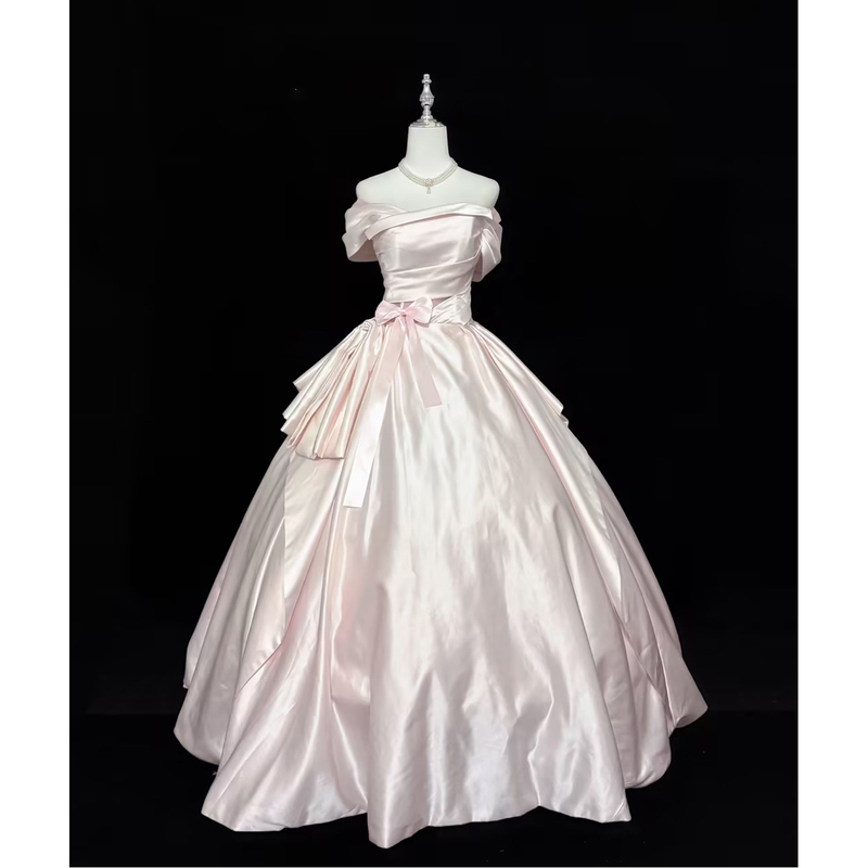 Pink Evening Dress for Women, High-End Style, Suitable for Graduation, Art Exams, Student Day, Coming-Of-Age Ceremony, Banquet, Stunning Princess Dress for Hosting and Performances Pink Evening Dress for Women, High-End Style, Suitable for Graduation, Art Exams, Student Day, Coming-Of-Age Ceremony, Banquet, Stunning Princess Dress for Hosting and Performances