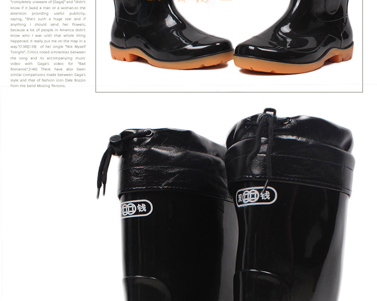 Chaussures - bottes caoutchouc homme pour hiver - semelle tendon - Ref 972677 Image 48