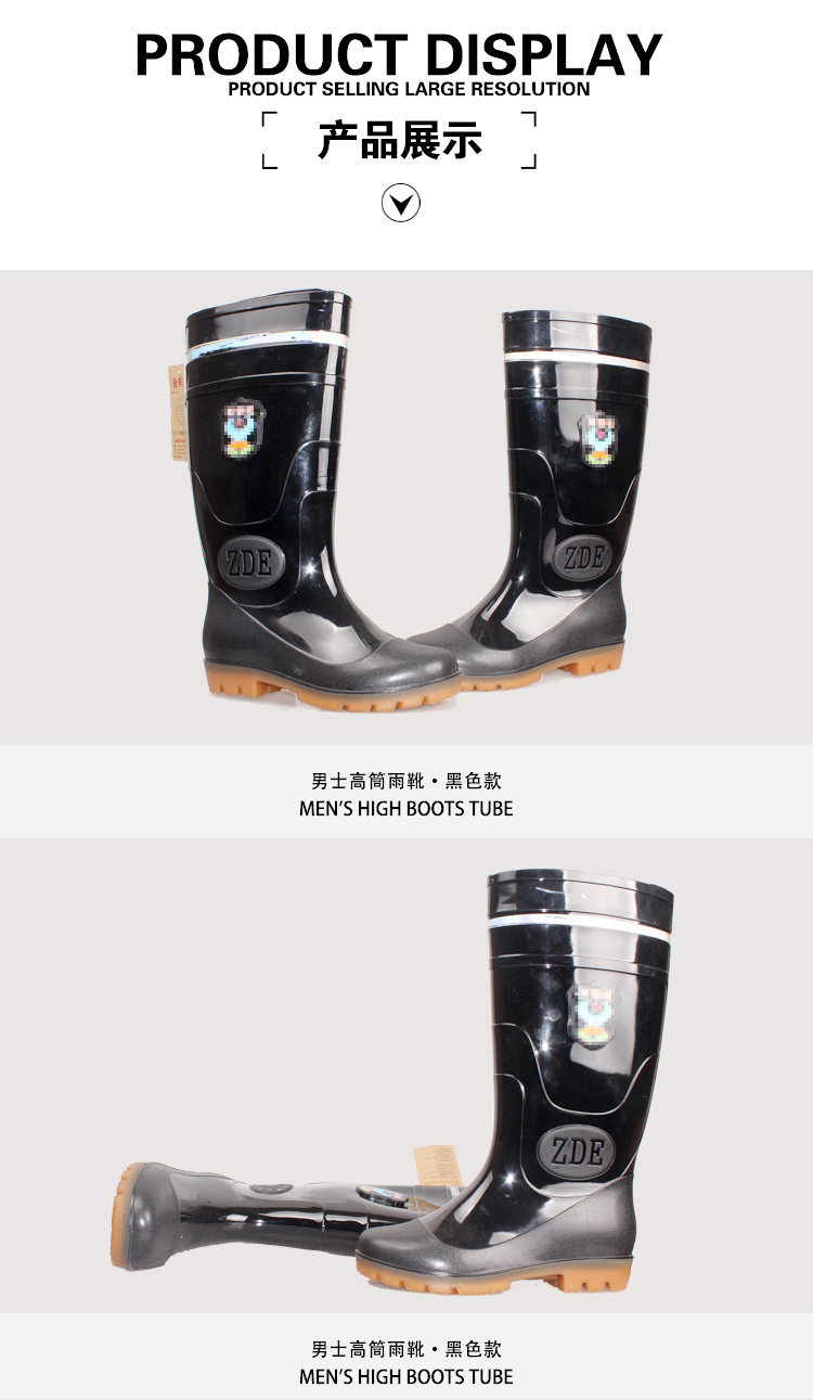 Chaussures - bottes caoutchouc homme pour printemps - semelle tendon - Ref 972633 Image 9