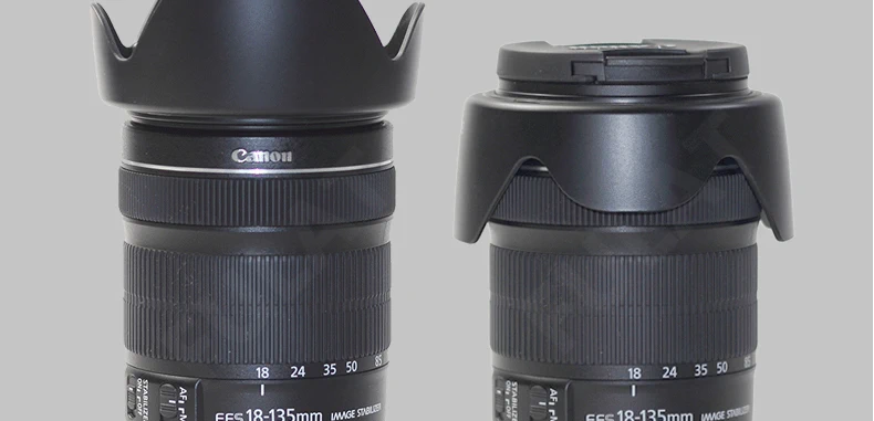 Canon 18-135 lens hood EW-73B 67mm Phụ kiện máy ảnh 600D 700D60D70D SLR - Phụ kiện máy ảnh DSLR / đơn chân đỡ điện thoại quay phim