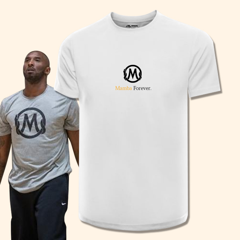 Lakers Forever Black Mamba Mamba Kobe Bryant Sports Quick-Drying T-Shirt Large Size Loose Breathable Short-Sleeved T-Shirt for Men