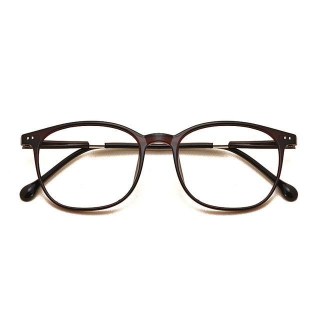 ກອບແວ່ນຕາທີ່ມີແສງສະຫວ່າງ Ultra-light TR90 ອິນເຕີເນັດສະເຫຼີມສະຫຼອງ myopia ແວ່ນຕາຜູ້ຊາຍ trendy round frame glass frame frame women's artifact with myopia glass