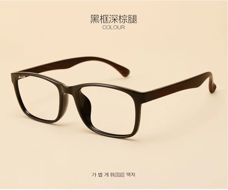 Kính gọng lớn retro kính siêu nhẹ kính gọng kính nam với kính cận thị chống kính màu xanh lam đổi màu