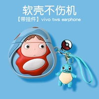 Wivo Tws наушники [Ponyo+Jayni Turtle Doll Towns]+крюк*Подлинный качественный жидкий силиконовый силиконовый*Прямые волосы