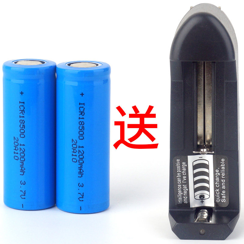 18500 battery 3 7V strong light flashlight multi-function charger 4 2V18490 lithium battery electric mosquito swatter lithium battery
