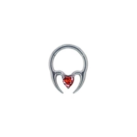С цирконом, красный, диаметр/размер 1.2, 1.2mm, 8mm, длина 8мм