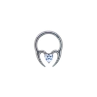 С цирконом, синий, диаметр/размер 1.2, 1.2mm, 8mm, длина 8мм