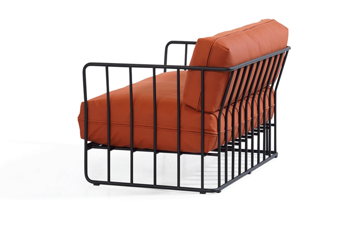Tối giản Bắc Âu sofa sáng tạo ánh sáng sang trọng khung kim loại sofa Thiết kế nội thất tùy chỉnh ghế xoay giá rẻ